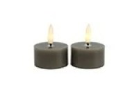 waxines Theelicht rustiek Ø4CM LED ro Lyon s2 grijs